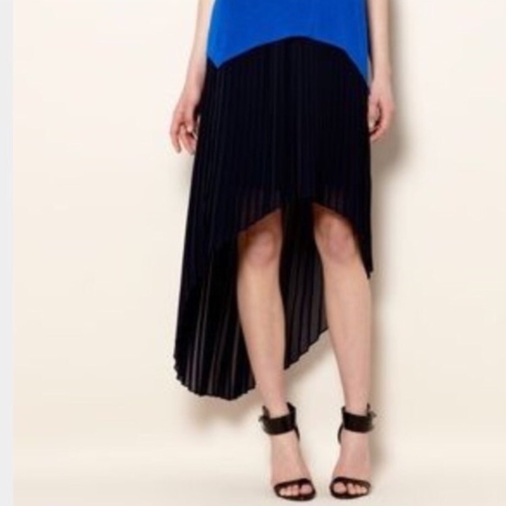 NWT Michael Kors Pleated High Low Skirt 10